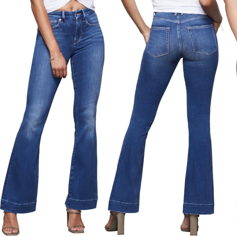 Good American Flare mid-rise jeans size 10 / 30